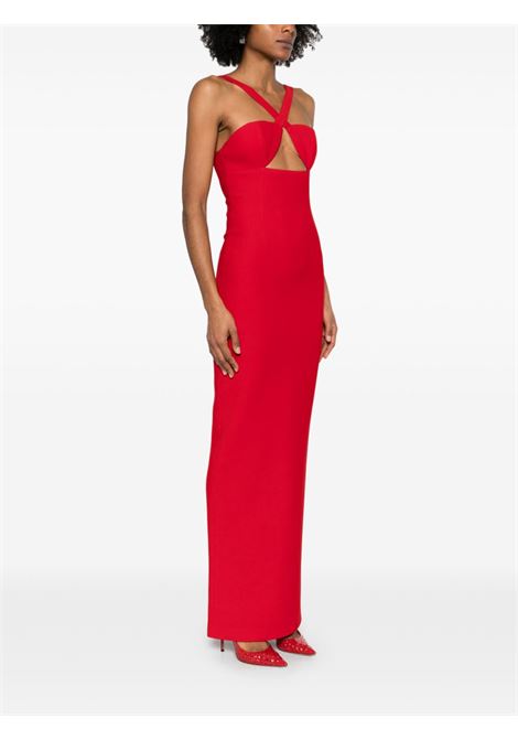 Cardinal red Semiramis gown THE NEW ARRIVALS ILKYAZ OZEL - women THE NEW ARRIVALS ILKYAZ OZEL | NA00202020335